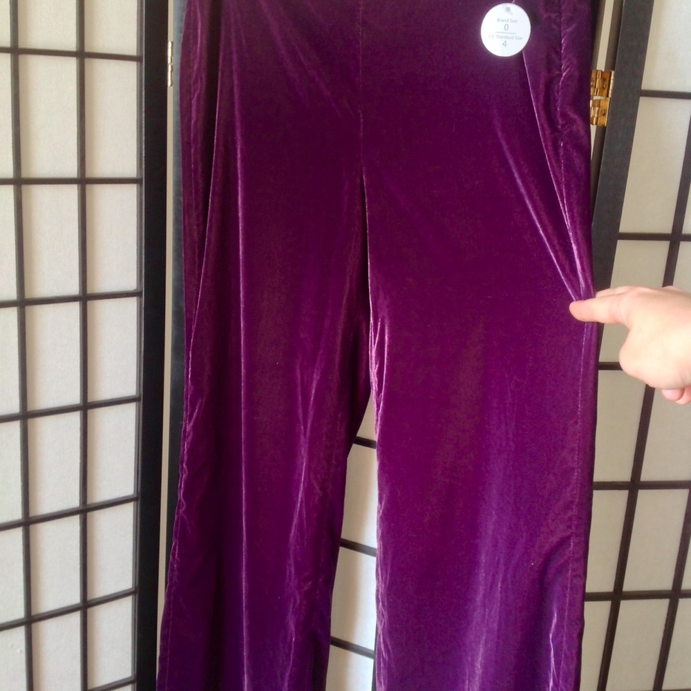 Purple Velvet Pants